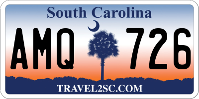 SC license plate AMQ726