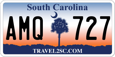 SC license plate AMQ727
