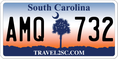 SC license plate AMQ732