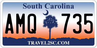SC license plate AMQ735