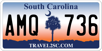 SC license plate AMQ736