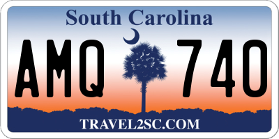 SC license plate AMQ740