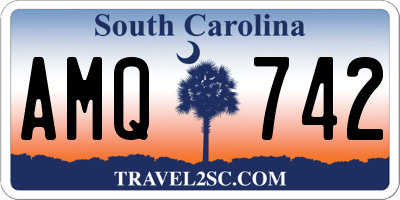 SC license plate AMQ742