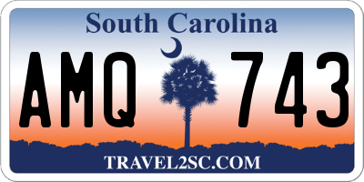 SC license plate AMQ743