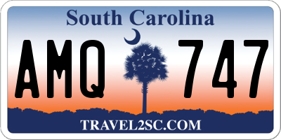 SC license plate AMQ747