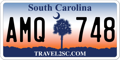 SC license plate AMQ748