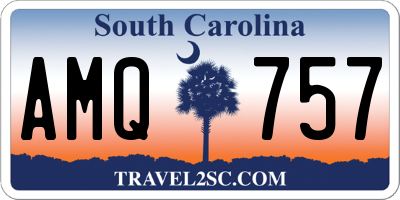 SC license plate AMQ757
