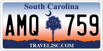SC license plate AMQ759