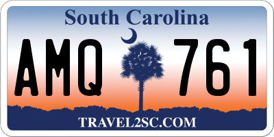 SC license plate AMQ761