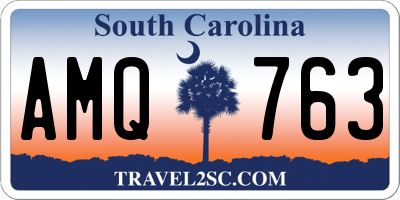 SC license plate AMQ763