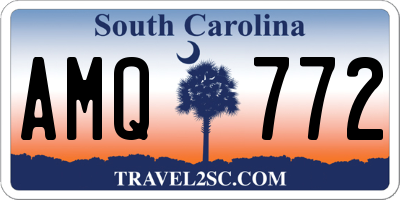 SC license plate AMQ772
