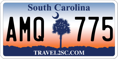 SC license plate AMQ775