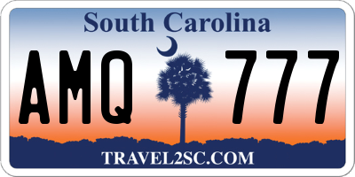 SC license plate AMQ777