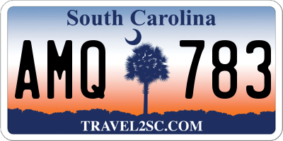 SC license plate AMQ783