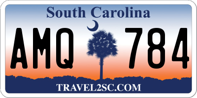 SC license plate AMQ784