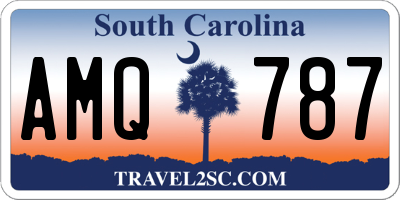 SC license plate AMQ787