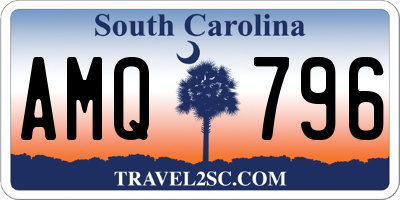 SC license plate AMQ796
