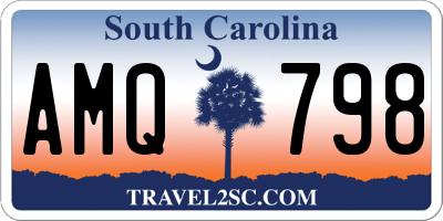 SC license plate AMQ798