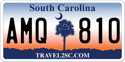 SC license plate AMQ810