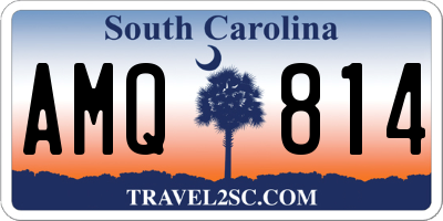 SC license plate AMQ814