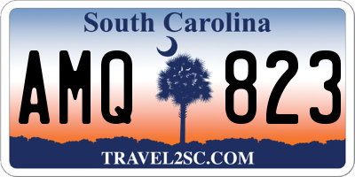 SC license plate AMQ823