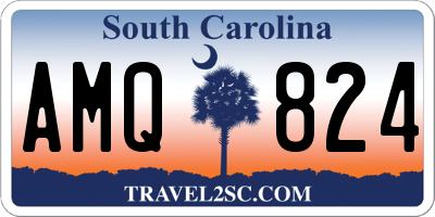 SC license plate AMQ824
