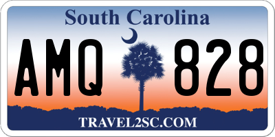 SC license plate AMQ828