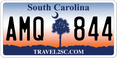 SC license plate AMQ844