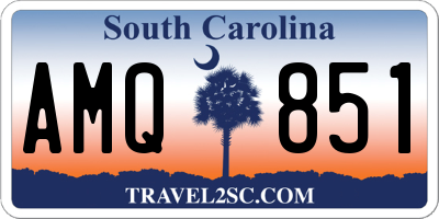SC license plate AMQ851
