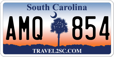 SC license plate AMQ854