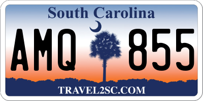 SC license plate AMQ855