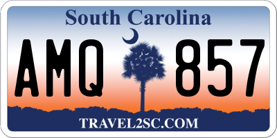 SC license plate AMQ857