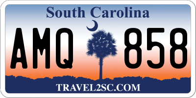 SC license plate AMQ858