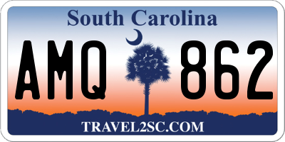 SC license plate AMQ862