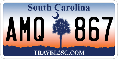 SC license plate AMQ867