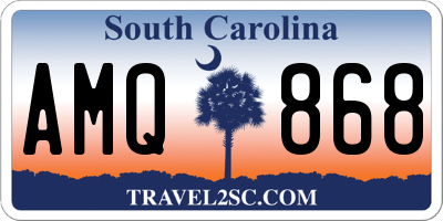 SC license plate AMQ868