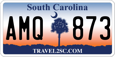 SC license plate AMQ873