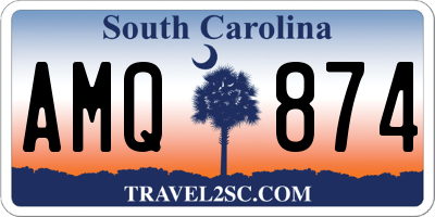 SC license plate AMQ874