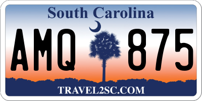 SC license plate AMQ875