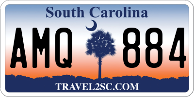 SC license plate AMQ884
