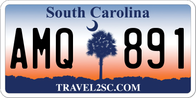 SC license plate AMQ891