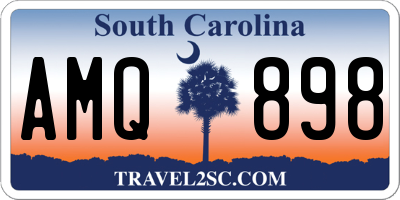 SC license plate AMQ898
