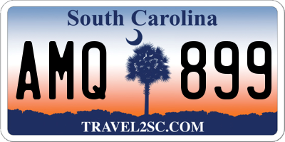SC license plate AMQ899