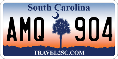 SC license plate AMQ904