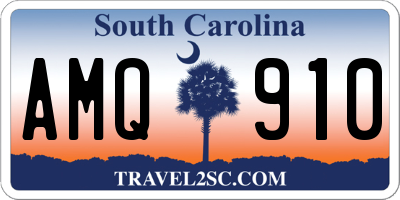 SC license plate AMQ910