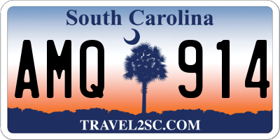 SC license plate AMQ914