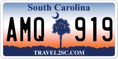 SC license plate AMQ919
