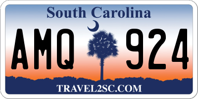 SC license plate AMQ924