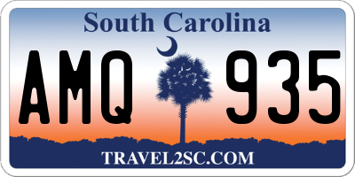SC license plate AMQ935