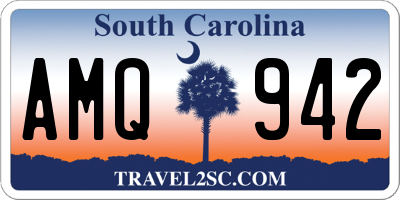 SC license plate AMQ942